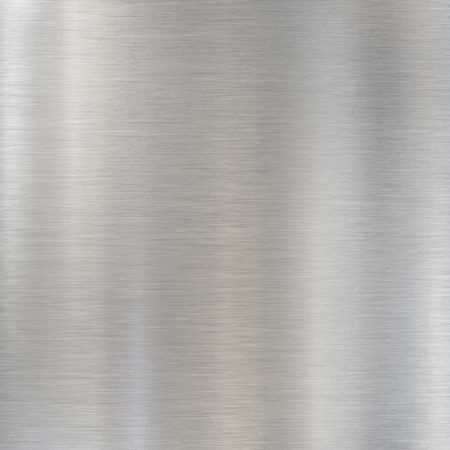 A close-up of a brushed metal surface with a smooth, satin-like finish. The metal displays horizontal linear patterns and a subtle, reflective sheen, varying in shades from silver to light gray. The texture appears uniform and polished, commemorating the IAI 50 anniversary with timeless elegance.